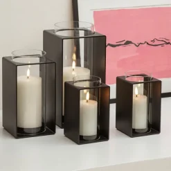 Glow lyslykt 30 cm svart