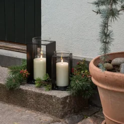 Glow lyslykt 23,5 cm svart