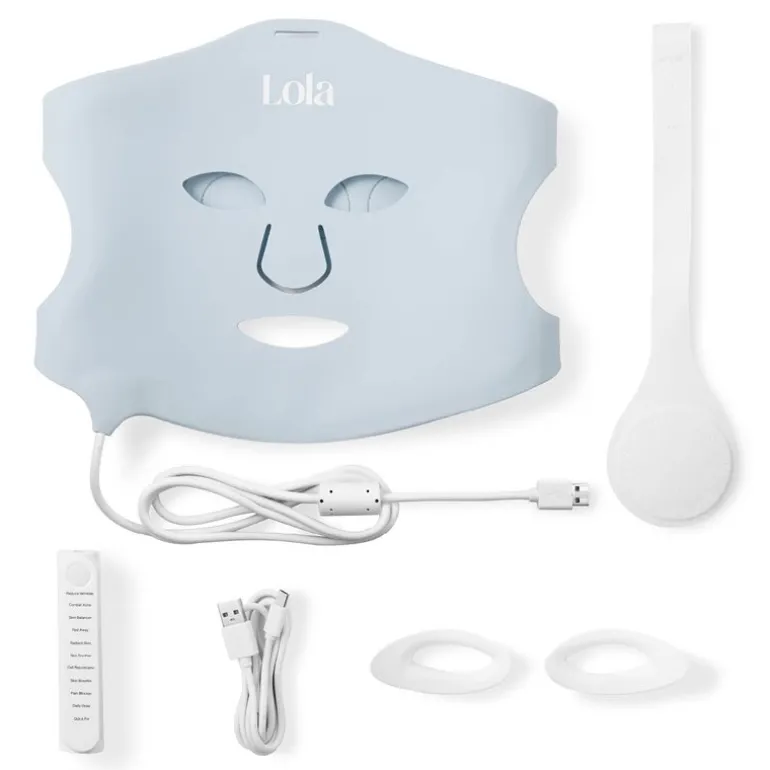 Glow mask LED-maske blå