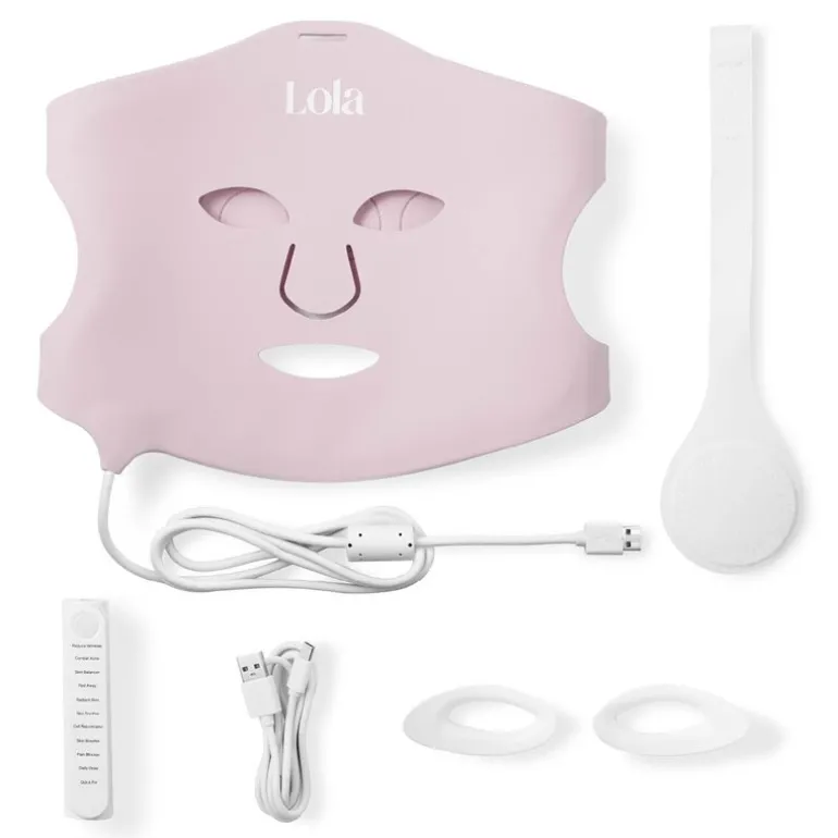 Glow mask LED-maske rosa
