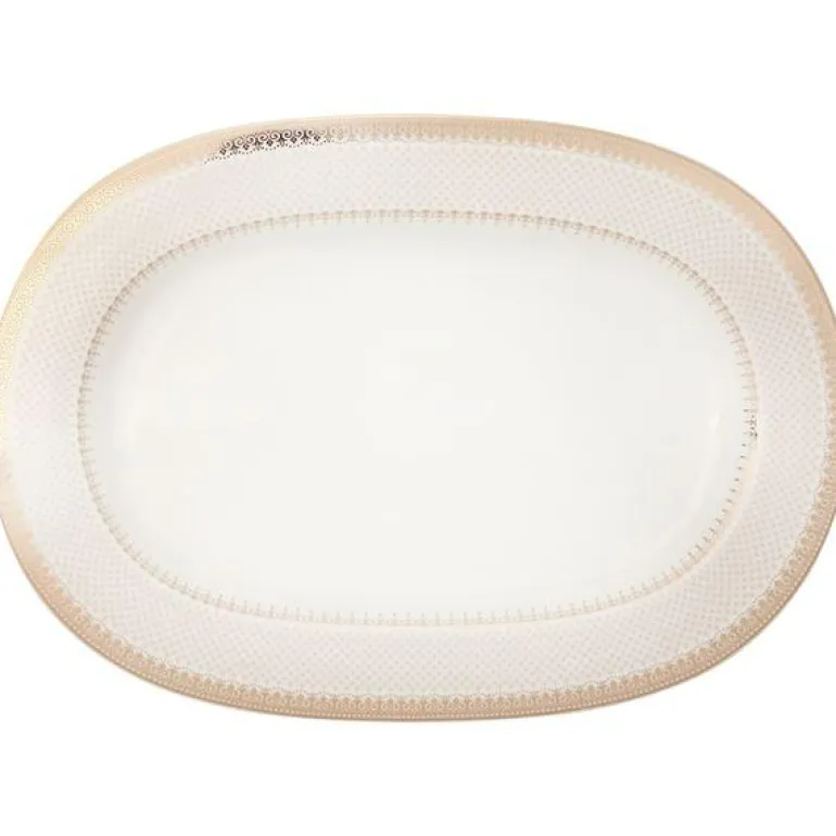 Gold Grande ovalt fat 28x40,5 cm