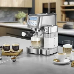 Gourmet Latte espressomaskin sølv