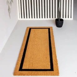 Grande kokos dørmatte 60x150 cm natur svart