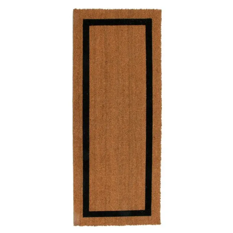 Grande kokos dørmatte 60x150 cm natur svart