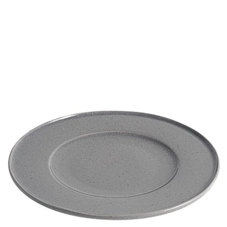 Granite asjett 23 cm grå