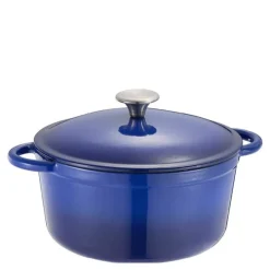 Gretl støpejernsgryte rund 24 cm 4L blå