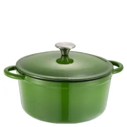 Gretl støpejernsgryte rund 24 cm 4L grønn