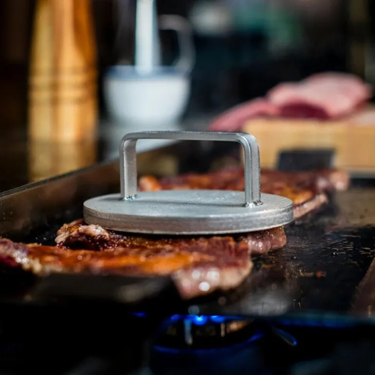 Grillpresse 1,5 kg rustfritt stål