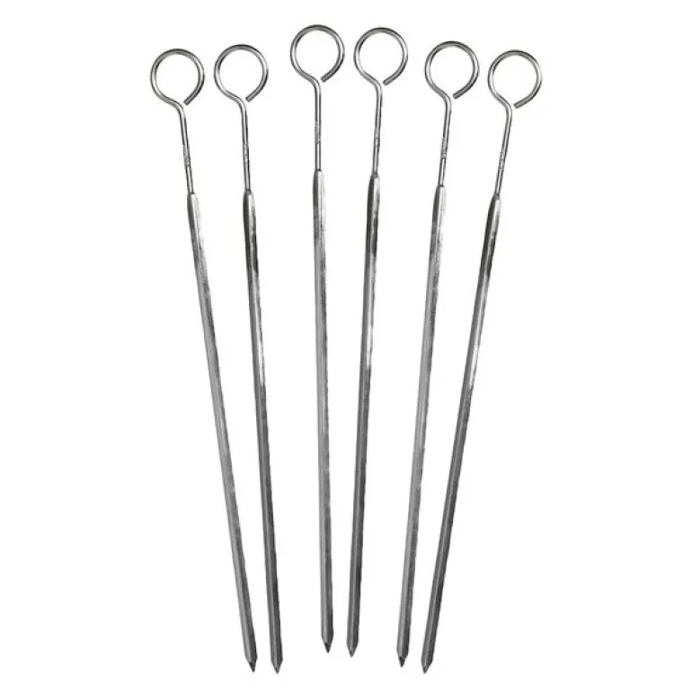 Grillspyd 23 cm 6 stk stål