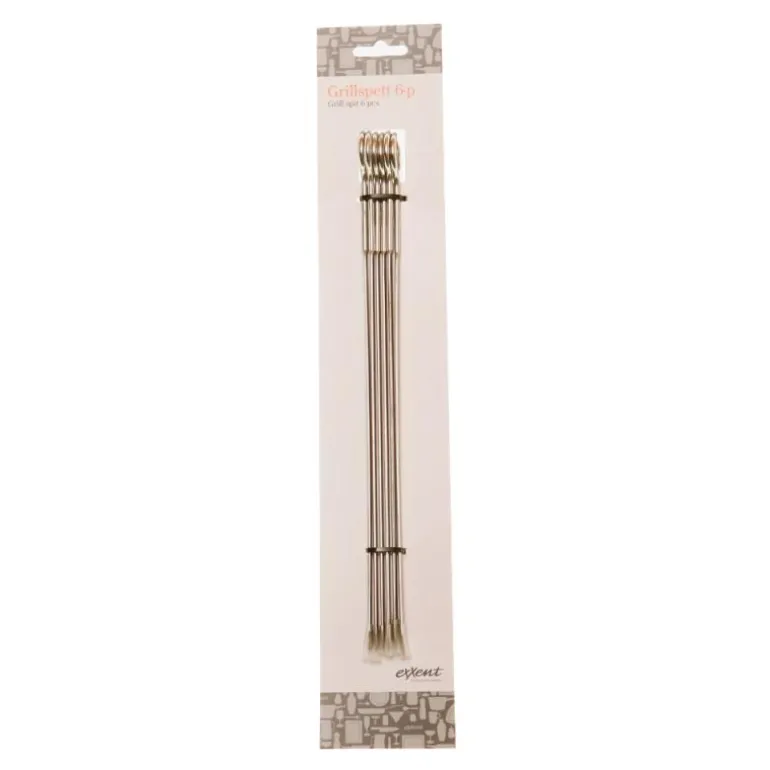 Grillspyd 25 cm 6 stk stål