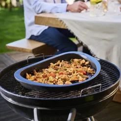 Grill2Table ildfast form halvmåne 43 cm svart