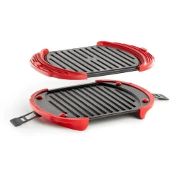 Grill XL for mikrobølgeovn 30x21 cm rød