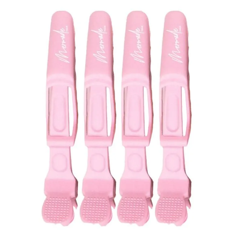 Grip hårklype 4 stk rosa