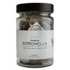 Grønn sitronella te i pyramideposer