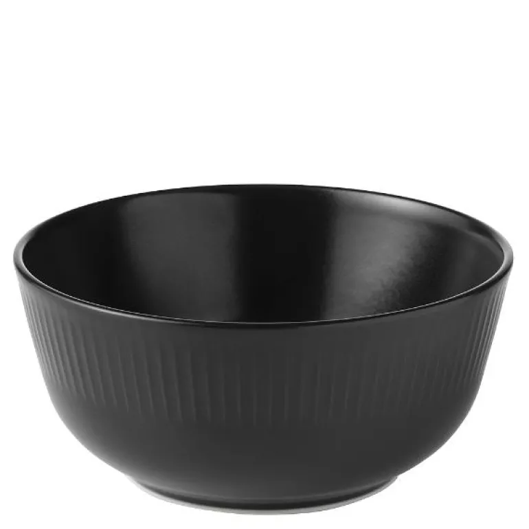 Groovy skål 14,5 cm steintøy svart