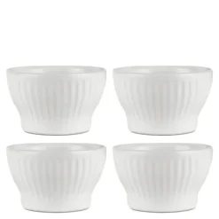 Groovy stentøy eggeglass 4 stk gaveeske hvit