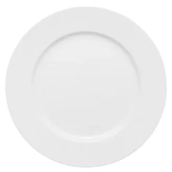Groovy tallerken 22 cm hvitt porselen