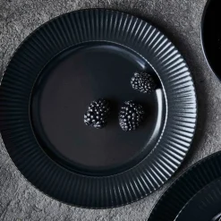 Groovy tallerken 27 cm steintøy svart