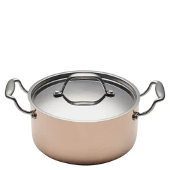 Gryte med lokk 3L kobber