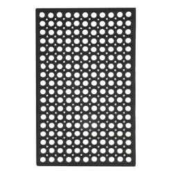 1105 gummi dørmatte 45x75 cm svart