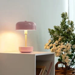 Haipot portable bordlampe 25,7 cm lyserød