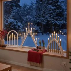 Halland adventsstake 59 cm hvit