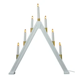 Halland adventsstake 59 cm hvit