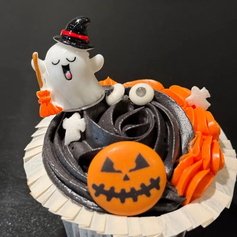 Halloween kakepynt 4 stk multi