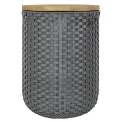Halo sit puff med oppbevaring 34x45 cm dark grey