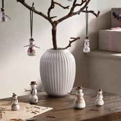 Hammershøi Christmas figur 2 stk snøgutt og snøjente hvit