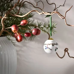 Hammershøi Christmas kule 2026 6 cm hvit m/dekor