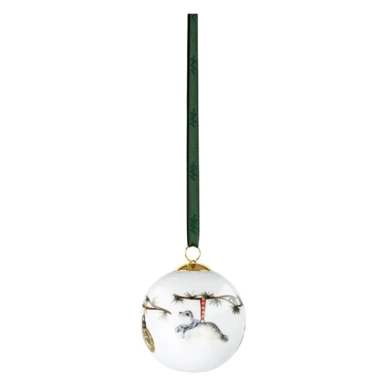 Hammershøi Christmas kule 2026 6 cm hvit m/dekor