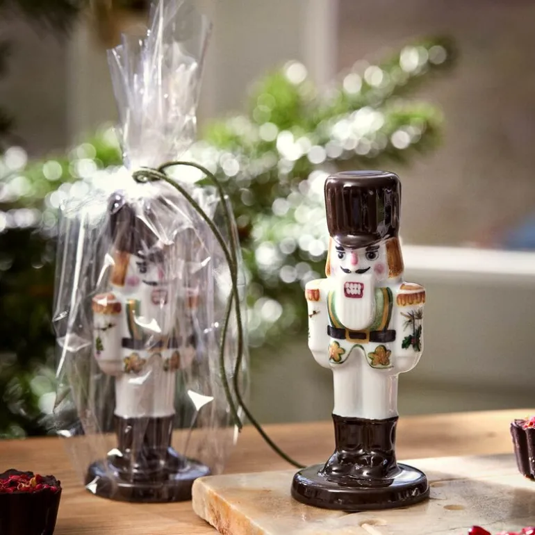 Hammershøi Christmas nøtteknekker 8 cm hvit m/dekor