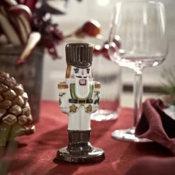 Hammershøi Christmas nøtteknekker 8 cm hvit m/dekor