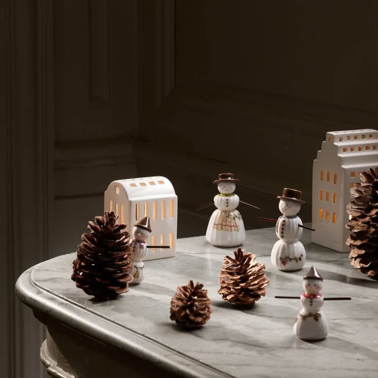 Hammershøi Christmas snøgutt 9 cm hvit m/ dekor