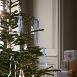 Hammershøi Christmas snøgutt hengende 7 cm hvit m/ dekor