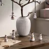 Hammershøi Christmas snøjente 8 cm hvit m/ dekor