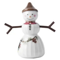 Hammershøi Christmas snøjente 8 cm hvit m/ dekor