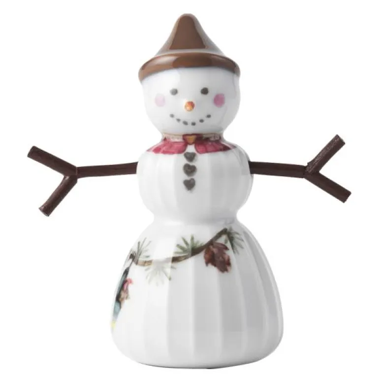 Hammershøi Christmas snøjente 8 cm hvit m/ dekor