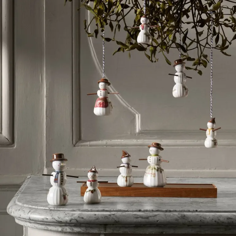 Hammershøi Christmas snøkone hengende 9 cm hvit m/ dekor