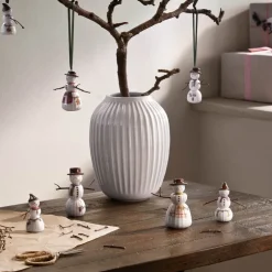 Hammershøi Christmas snømann 11,5 cm hvit m/ dekor