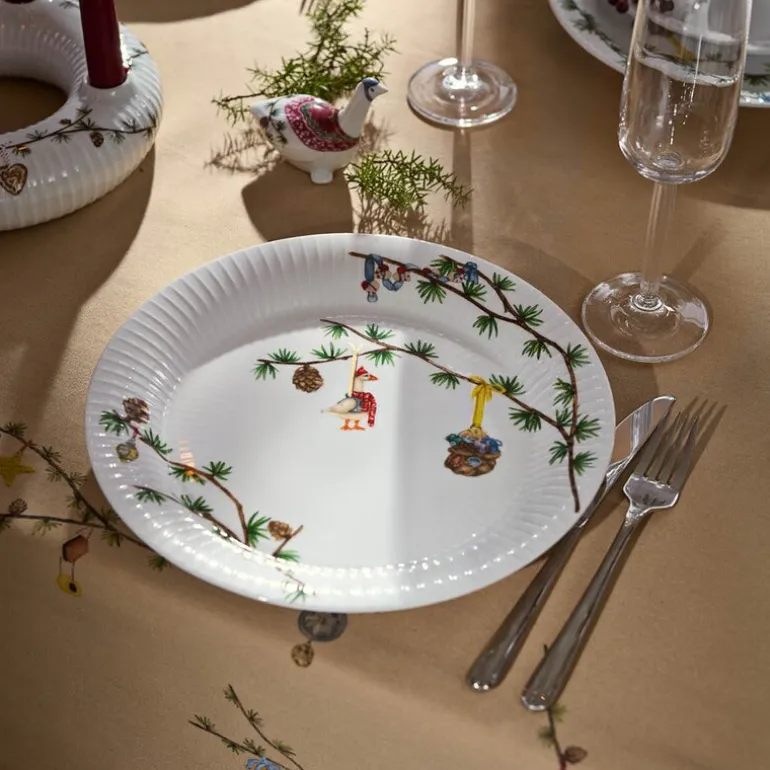 Hammershøi Christmas tallerken 27 cm hvit m/dekor