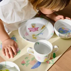 Hammershøi Kids bordbrikke 43x30 cm hvit m/dekor
