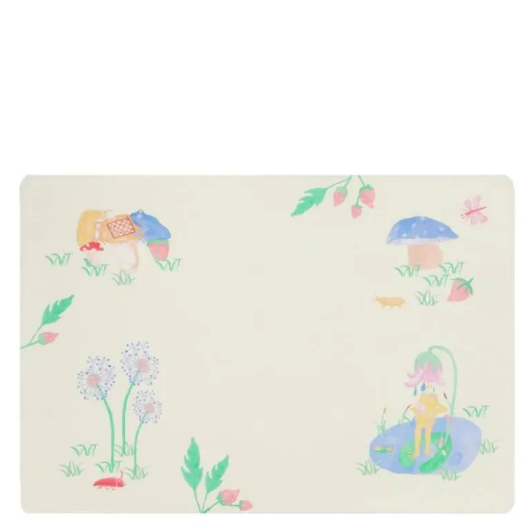 Hammershøi Kids bordbrikke 43x30 cm hvit m/dekor