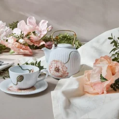 Hammershøi Poppy tekopp m/skål 38 cl hvit