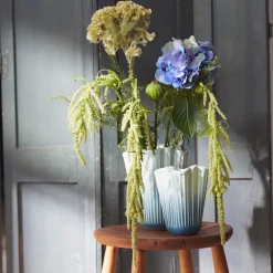 Hammershøi unfold vase 16,5 cm blå