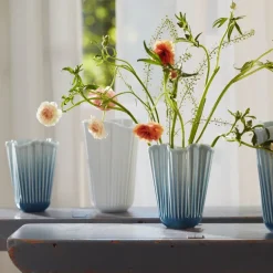 Hammershøi unfold vase 16,5 cm blå