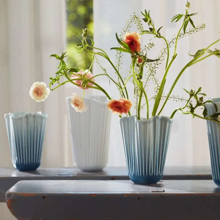 Hammershøi unfold vase 16,5 cm blå