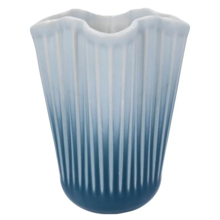 Hammershøi unfold vase 16,5 cm blå