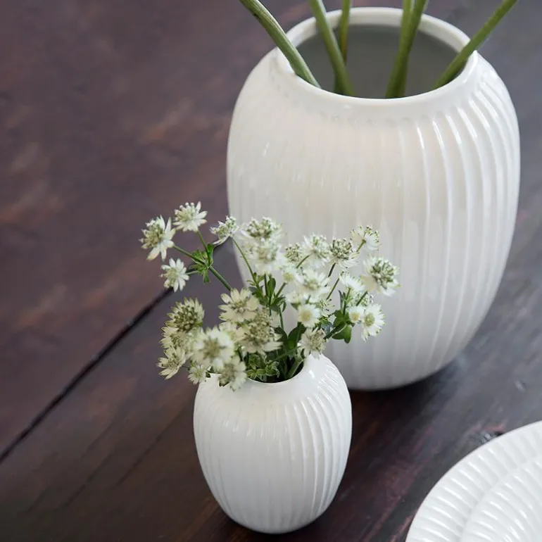 Hammershøi vase 10 cm hvit